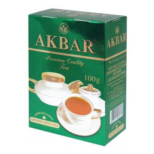 Чай зеленый листовой Akbar изумрудная серия 100 г в Лукойл