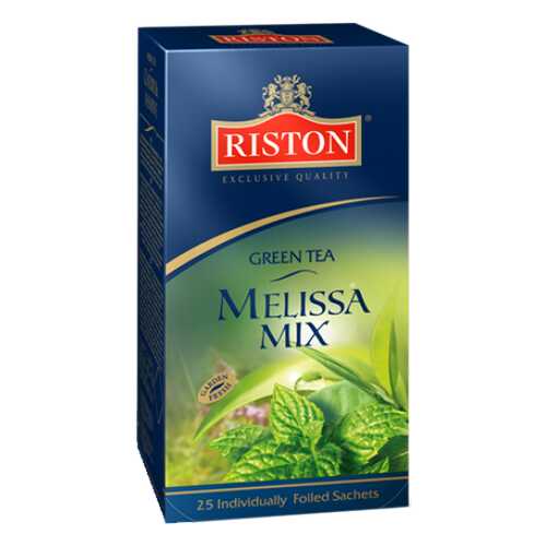 Чай зеленый Riston мелисса 25 пакетиков в Лукойл