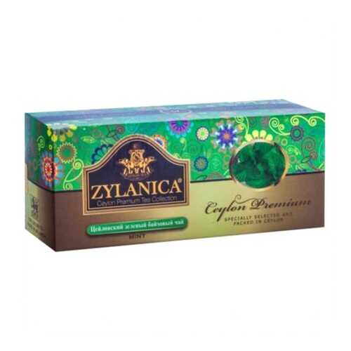 Чай зеленый в пакетиках для чашки Zylanica ceylon premium collection 25*2 г в Лукойл