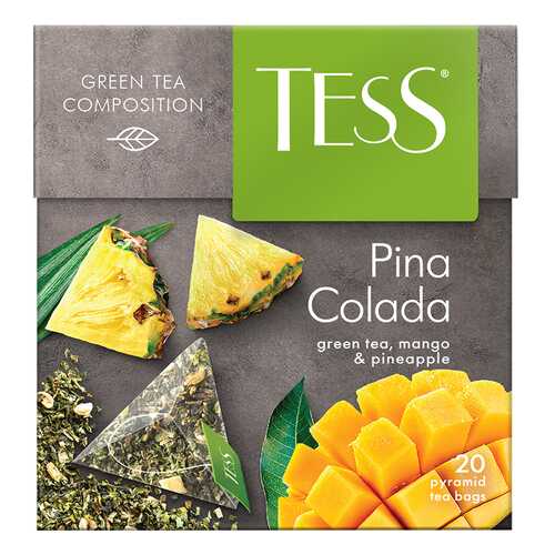 Чай зеленый в пирамидках Tess Pina Colada 20 пакетиков в Лукойл