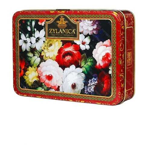 Чай Zylanica Red Super Pekoe шкатулка с цветами черный листовой 100 г в Лукойл