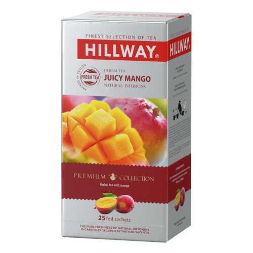 Чайный напиток с ароматом манго JUICY MANGO т.з. HILLWAY в сашетах 1,5г*25*12 (С) в Лукойл