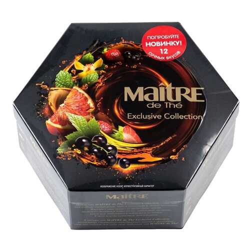 Набор чая Maitre de the exclusive collection 12 вкусов 120 г в Лукойл