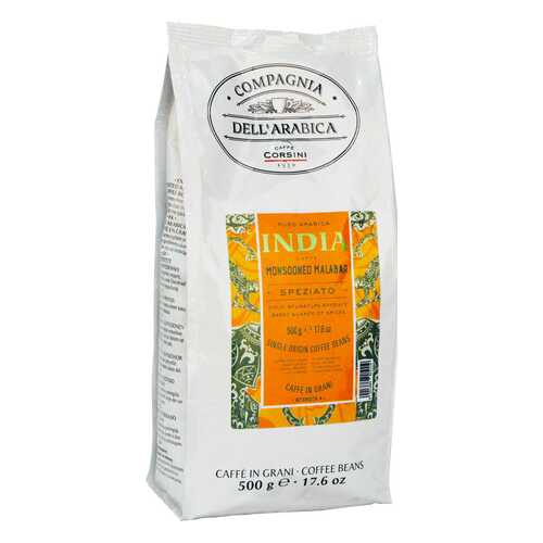 Кофе Compagnia DellArabica India Monsooned Malabar в зёрнах 500 г в Лукойл