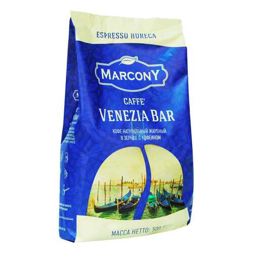 Кофе Marcony Venezia Bar в зёрнах 500 г в Лукойл