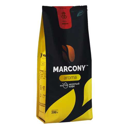 Кофе молотый MARCONY AROMA со вкусом вишни 200г в Лукойл