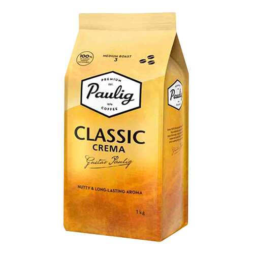Кофе Paulig Classic Crema в зернах 1 кг в Лукойл