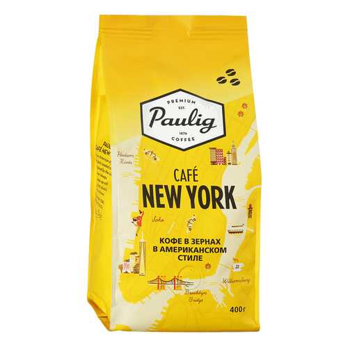 Кофе Paulig New York натуральный жареный в зернах 400 г в Лукойл