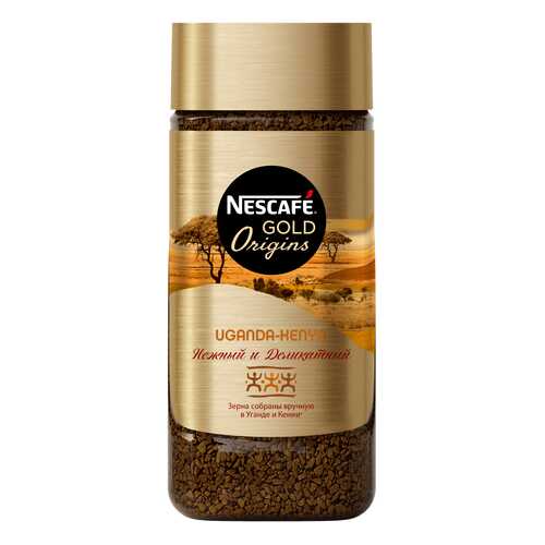 Кофе растворимый Nescafe gold origins Sumatra Uganda-Kenya стеклянная банка 85 г в Лукойл