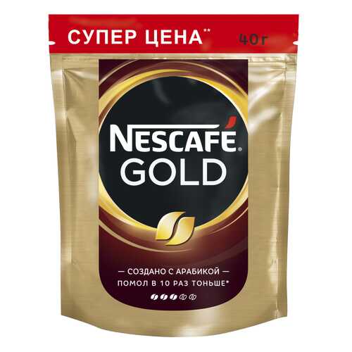 Кофе растворимый Nescafe gold пакет 40 г в Лукойл