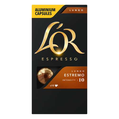 Кофе в алюминиевых капсулах LOR Espresso Lungo Estremo 10 шт в Лукойл