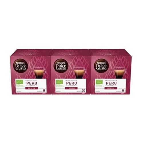 Кофе в капсулах Nescafe Dolce Gusto Эспрессо Перу 3 штуки по 12 капсул в Лукойл