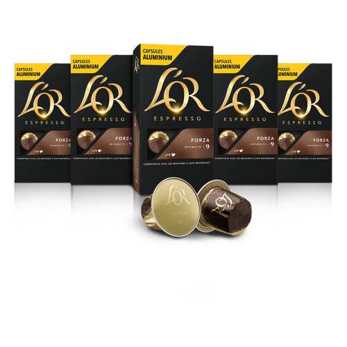 Набор кофе в капсулах L’OR Espresso Forza 10 упаковок в Лукойл