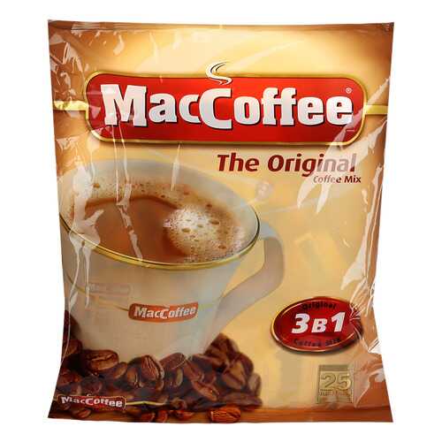 Напиток MacCoffee кофейный карамель растворимый 3в1 18 г 25 пакетиков в Лукойл