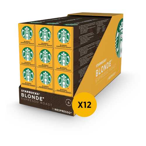 STARBUCKS Blonde Espresso Roast, кофе молотый в капсулах для системы Nespresso, 12 шт. в Лукойл