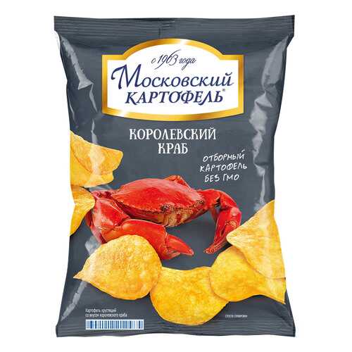 Чипсы картофельные Московский картофель королевский краб 150 г в Лукойл