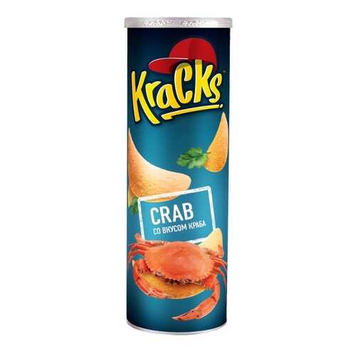Чипсы картофельные т.з. Кракс (Kracks) со вкусом краба 110г*24 в Лукойл
