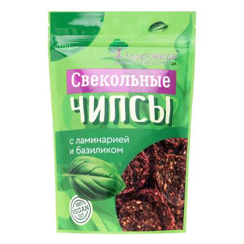 Чипсы свекольные Здороведа с ламинарией и базиликом 100 г в Лукойл