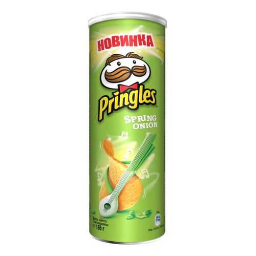 Картофельные чипсы Pringles зеленый лук 165 г в Лукойл