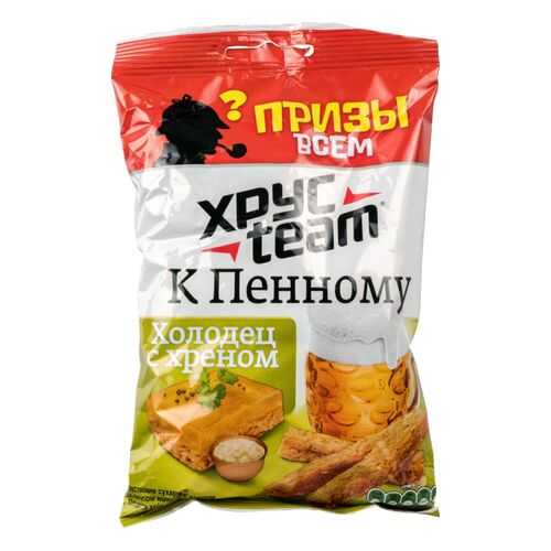 Сухарики Хрусteam к пенному холодец с хреном 90 г в Лукойл