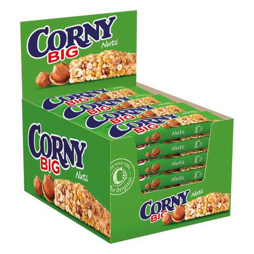 Батончик Corny Мюсли из цельных злаков Лесной орех 50г в Лукойл