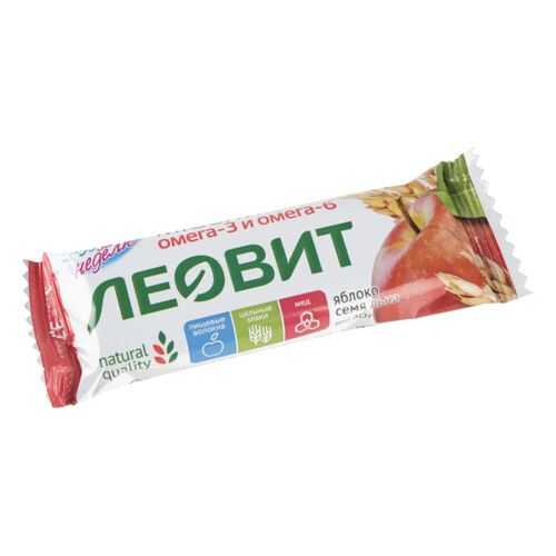 Батончик-мюсли яблоко Худеем за неделю с семенами льна 30 г в Лукойл