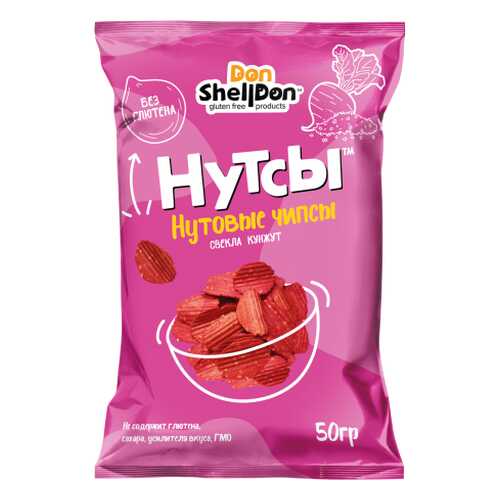 Чипсы Don Shelldon Нутсы нутовые со вкусом свеклы и кунжута 50 г в Лукойл
