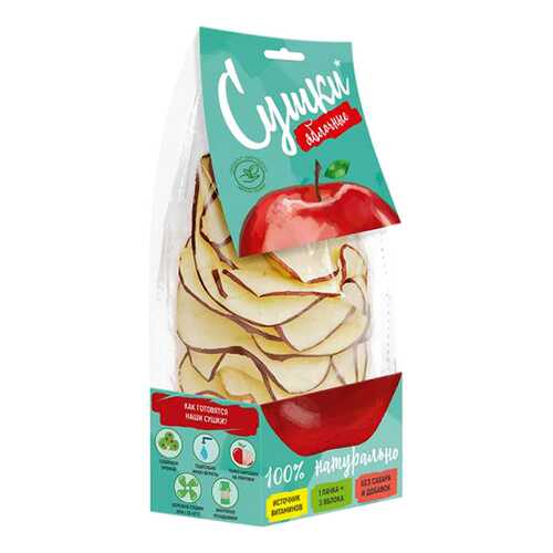 Чипсы фруктовые Биопродукты сушки из красного яблока 30 г в Лукойл