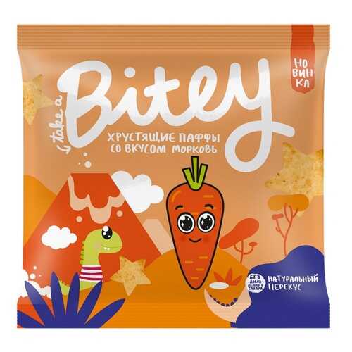 Экструдированные мультизлаковые фигурки Take a Bitey Паффы со вкусом Морковь, 20 гр в Лукойл