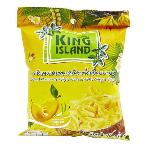 Кокосовые чипсы King Island с манго 40 г в Лукойл