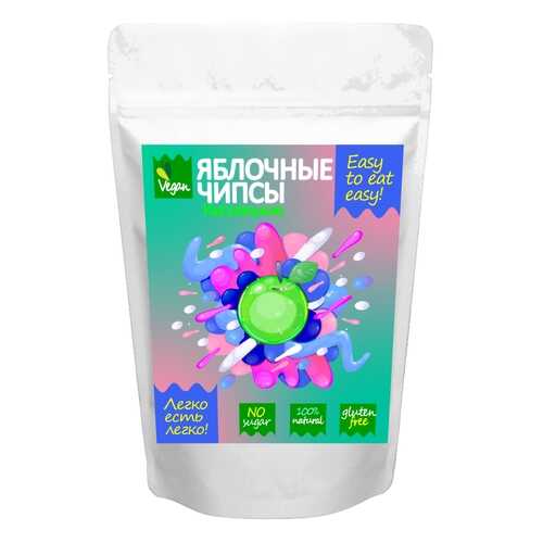 Натуральные фруктовые яблочные чипсы Easy to eat easy кисленькие 30 г в Лукойл