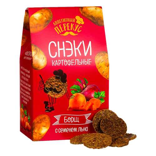 Снеки картофельные Полезный перекус борщ 100 г в Лукойл