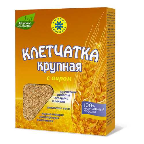Клетчатка Компас Здоровья пшеничная крупная с аиром 150 г в Лукойл