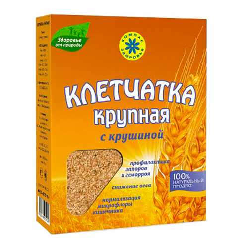 Клетчатка пшеничная Компас Здоровья крупная с крушиной 150 г в Лукойл