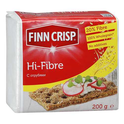 Хлебцы Finn Crisp ржаные с отрубями 200 г в Лукойл