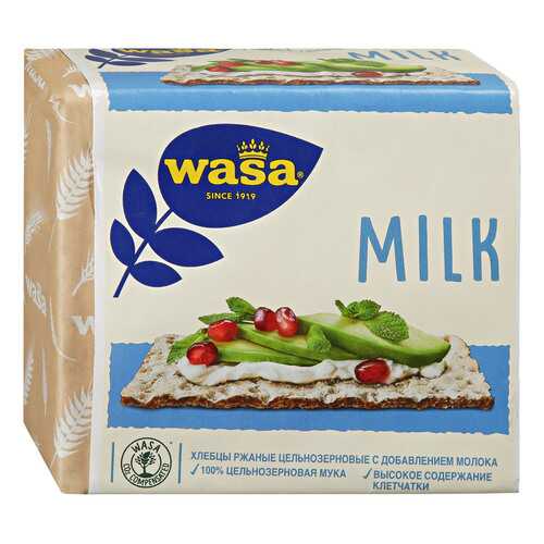 Хлебцы Wasa Milk ржаные цельнозерновые с добавлением молока 230 г в Лукойл