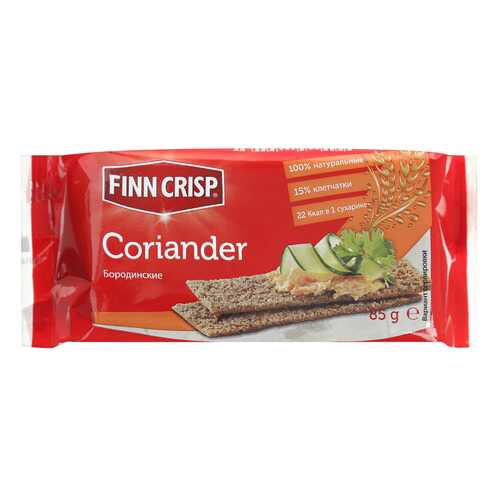 Сухарики Finn Crisp бородинские с кориандром 85 г в Лукойл