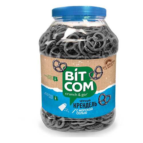 Крендель Bitcom черный морская соль банка 450гр*1 шт в Лукойл