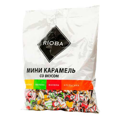 Карамель Rioba леденцовая мини ассорти 500 г в Лукойл