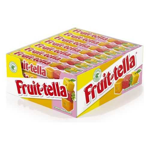 Конфеты Fruit-tella жевательные ассорти 21*41 г в Лукойл