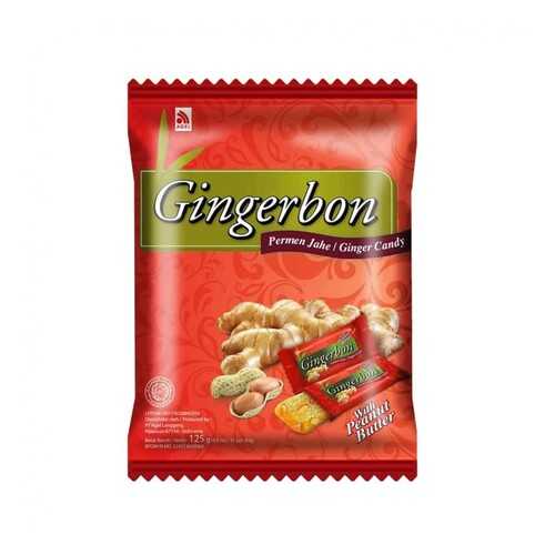 Конфеты имбирные GingerBon с арахисом, жевательные 125 г в Лукойл
