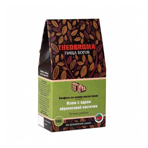 Конфеты Изюм с ядром абрикосовой косточки Theobroma Пища Богов 160 г в Лукойл
