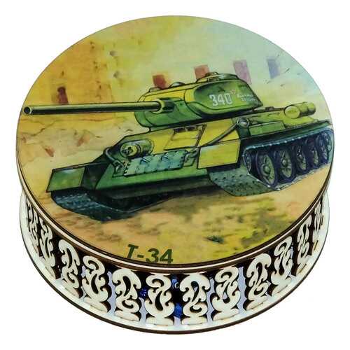 Конфеты Кремлина чернослив шоколадная шкатулка круглая танк 400 г в Лукойл
