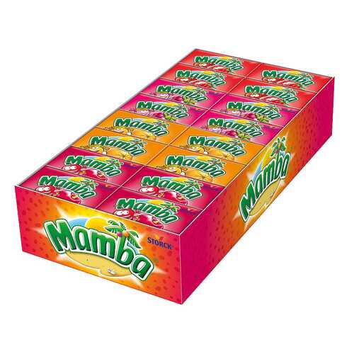 Конфеты Mamba жевательные блок 48 штук *26,5 гр. в Лукойл
