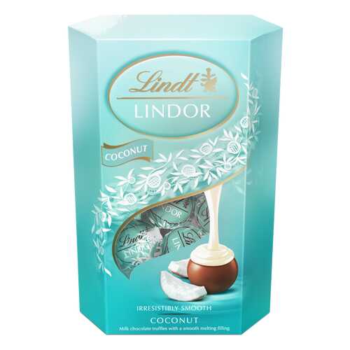 Набор конфет Lindt lindor молочный шоколад c кокосом 200 г в Лукойл