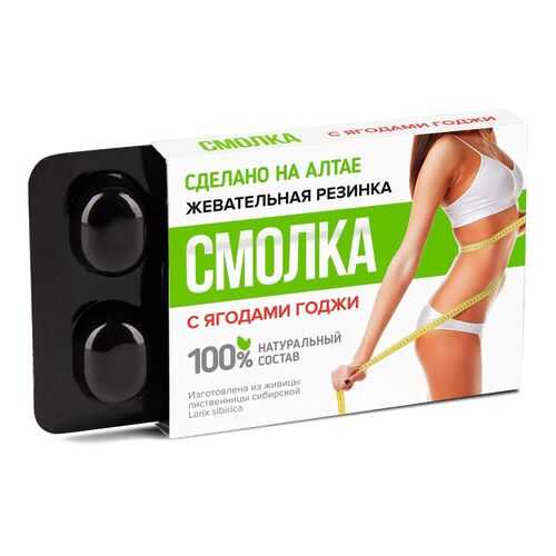 Смолка таежная лиственничная с ягодами годжи 5 шт 0.8 г в Лукойл