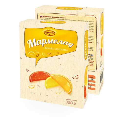 Мармелад дольки ассорти 350г в Лукойл