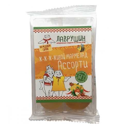 Мармелад Лаврушин Ассорти, 95 гр в Лукойл