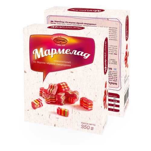Мармелад семислойный со вкусом черной смородины 350г в Лукойл