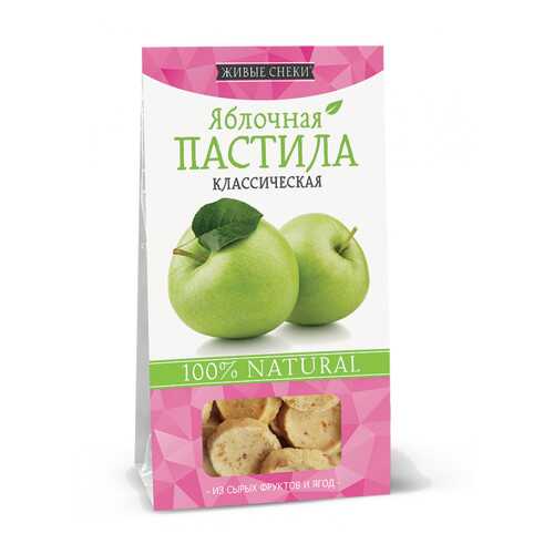 Яблочная пастила Живые снеки классическая 4*35 г в Лукойл